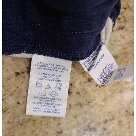 Tommy Girl Jean's Women Sz M Sweatpants Red White Blue Flag Leg Bootcut July 4th - Picture 8 of 14